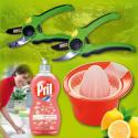 Zahradní set + lis na citróny + Pril