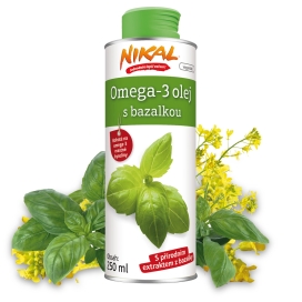 Omega-3 olej s bazalkou