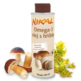 Omega-3 olej s hříbky