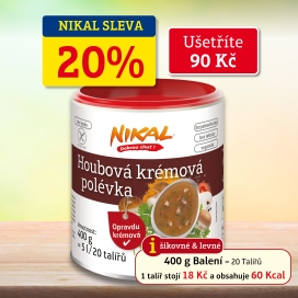 Houbová krémová polévka