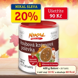 Houbová krémová polévka