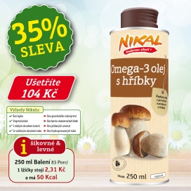 Omega-3 olej s hříbky 250 ml 