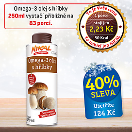 Omega-3 olej s hříbky 250 ml 