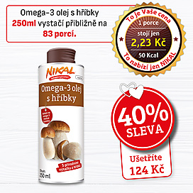 Omega-3 olej s hříbky