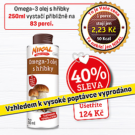 Omega-3 olej s hříbky