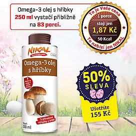 Omega-3 olej s hříbky 250 ml 