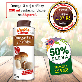 Omega-3 olej s hříbky
