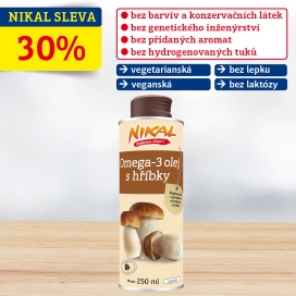 Omega-3 olej s hříbky