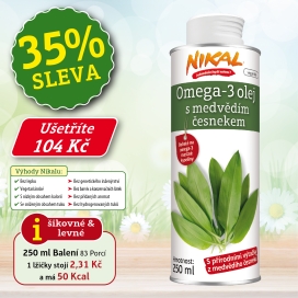 Omega-3 olej s medvědím česnekem