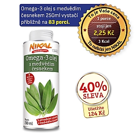 Omega-3 olej s medvědím česnekem