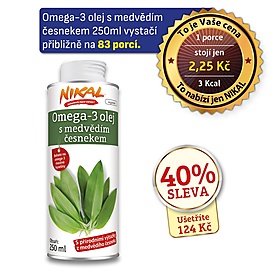 Omega-3 olej s medvědím česnekem