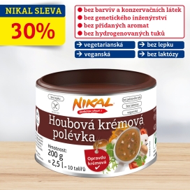 Houbová krémová polévka 