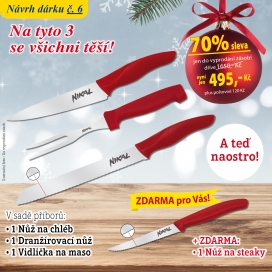 Vánoční sada velkých nožů