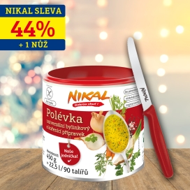 Univerzální polévka NIKAL 450 g + Nůž na rajčata