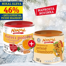 Kuřecí polévka 180 g + Směs koření na pečené brambory 100 g