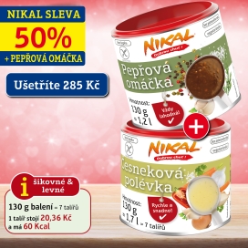 Česneková polévka 130 g + Pepřová omáčka 130 g