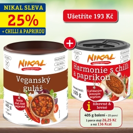 Akční balíček: Veganský guláš 405 g + Harmonie s chilli a paprikou 100 g