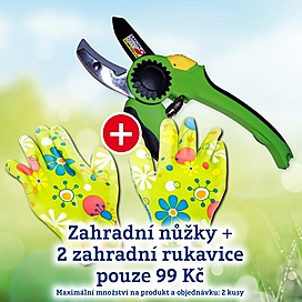 Zahradní nůžky + 2 zahradní rukavice