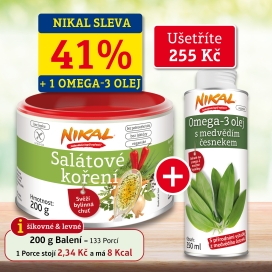 Salátové koření 200 g + Omega-3 olej s medvědím česnekem 250 ml