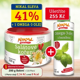 Salátové koření 200 g + Omega-3 olej s medvědím česnekem 250 ml