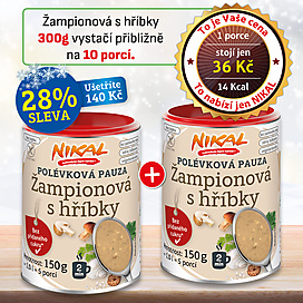 2x Polévková pauza - Žampionová s hříbky 150 g