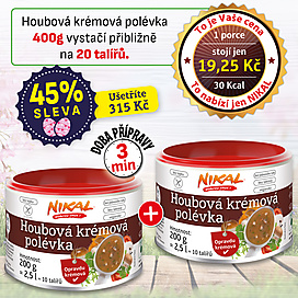 2x Houbová krémová polévka 200 g
