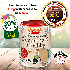 Polévková pauza - Žampionová s hříbky 150 g