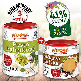 Pesto - bylinkové 150 g + Svíčková omáčka 130 g