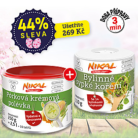 Pórková krémová polévka 250 g + Bylinné sypké koření 110 g
