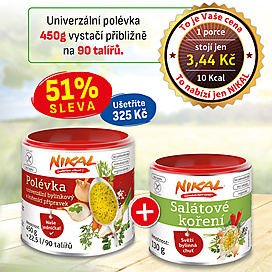 Univerzální polévka NIKAL 450 g + Salátové koření 130 g