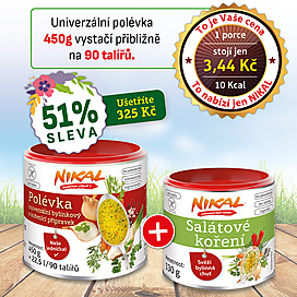 Univerzální polévka NIKAL 450 g + Salátové koření 130 g