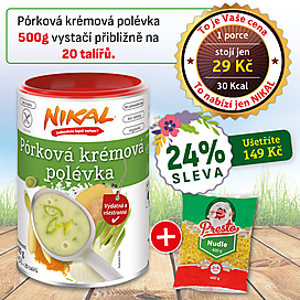 Pórková krémová polévka