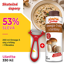 Omega-3 olej s hříbky
