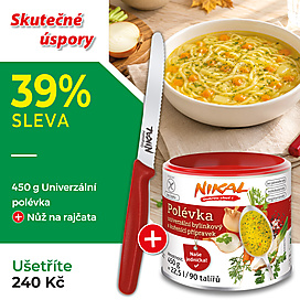 Polévka a univerzální koření 450 g + Nůž na rajčata