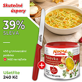 Polévka a univerzální koření 450 g + Nůž na rajčata