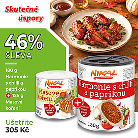 Harmonie s chilli a paprikou 180 g + Masové koření 125 g