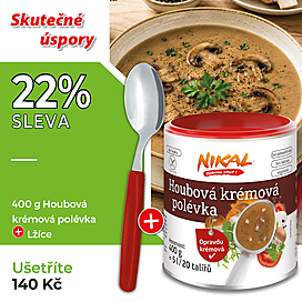 Houbová krémová polévka 