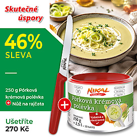 Pórková krémová polévka