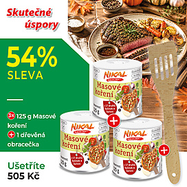 3x Masové koření 125 g +  Obracečka s drážkami